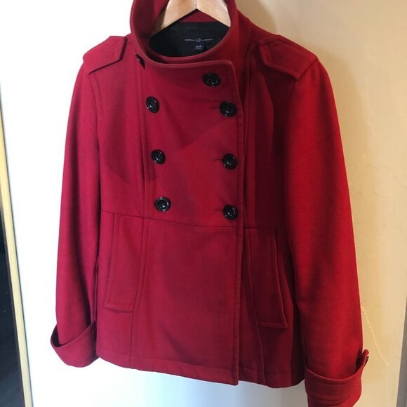 Gap Red Double breasted Jacket  XS - Picture 2 of 7